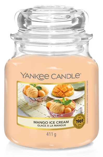 Vonná svíčka Yankee Candle Mango Ice Cream classic střední 411g/90hod