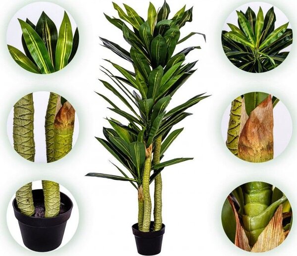 PLANTASIA Umělý strom Dracaena 120 cm, 81 listů