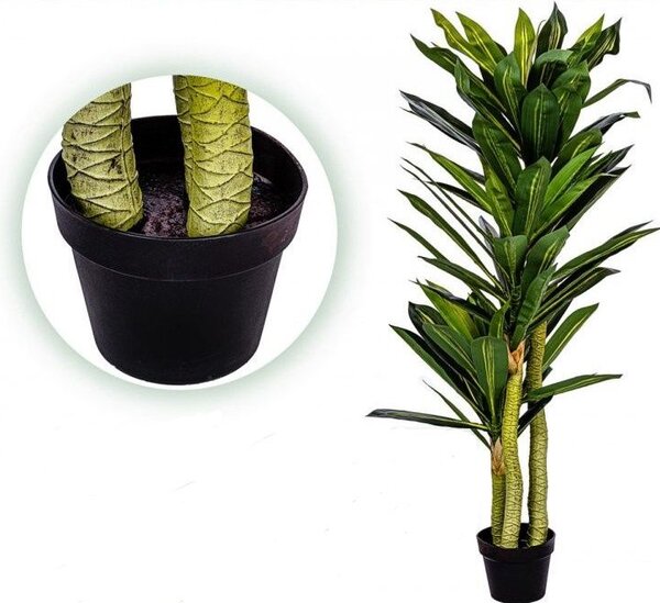 PLANTASIA Umělý strom Dracaena 120 cm, 81 listů