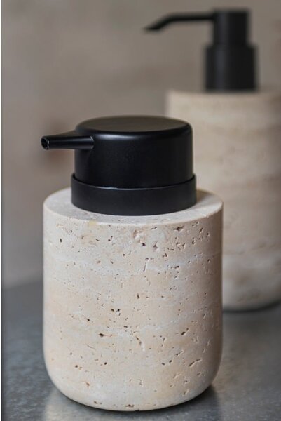 Béžový kamenný dávkovač mýdla 250 ml Travertine – Mette Ditmer Denmark