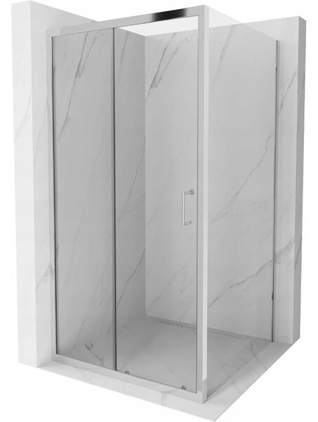 Mexen Apia rozsouvací sprchový kout 90 x 90 cm, Průhledné, Chromovaná