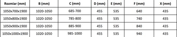 Mexen Apia sprchový kout s posuvnými dveřmi 105 (dveře) x 70 (stěna) cm, 5mm čiré sklo, zlatý profil, 840-105-070-50-00
