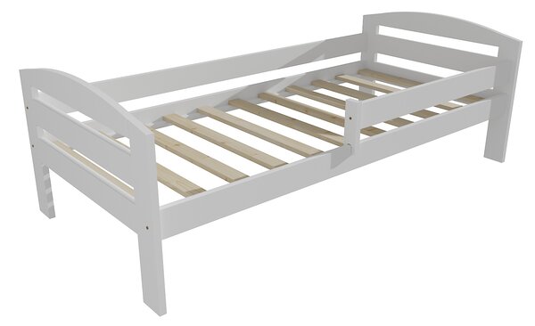 Vomaks Dětská postel M 010 NEW* se zábranou Rozměr: 70 x 160 cm, Povrchová úprava: netransparentní barva bílá