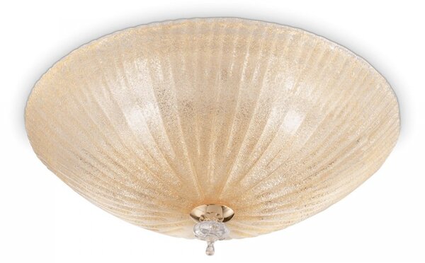 Přisazené nástěnné a stropní svítidlo Ideal lux Shell PL3 140179 3x60W E27 - transparentní