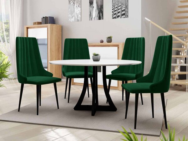 Moderní čalouněná židle Frigene 07, Barva: černá, Potah: Magic Velvet 2219 5903211142291