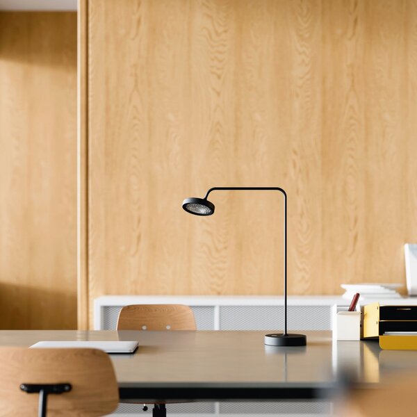 Stolní lampa Sigor, Nivo, stmívatelné, Černá, Obývací pokoj, Hliník, Moderní