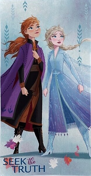 Dětský froté ručník Frozen Ledové Království Anna a Elsa 30x50 cm