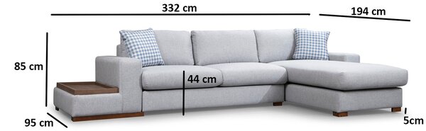Rohová sedací souprava Lopy 8 (P). Akce -24%