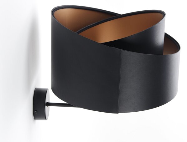 BPS koncept Nástěnné svítidlo GALAXY černý latex, 1xE27, v. 28 cm Barva: Černá