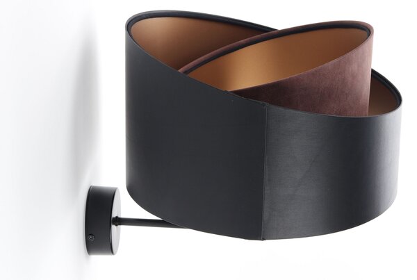 BPS koncept Nástěnné svítidlo GALAXY černý latex, 1xE27, v. 28 cm Barva: Černá