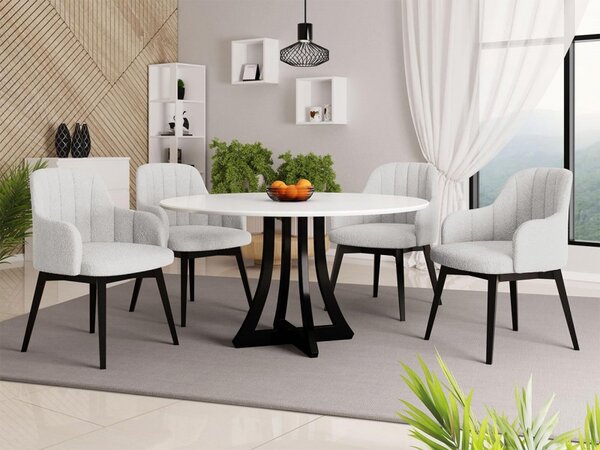 Čalouněné křeslo ST105, Barva křesla: černá, Potah: Magic Velvet 2219 Mirjan24 5903211304828