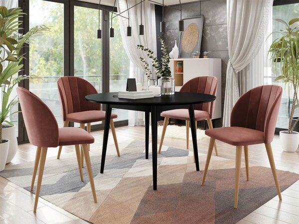 Moderní čalouněná židle ST100, Barva: natura, Potah: Magic Velvet 2258 5903211142444