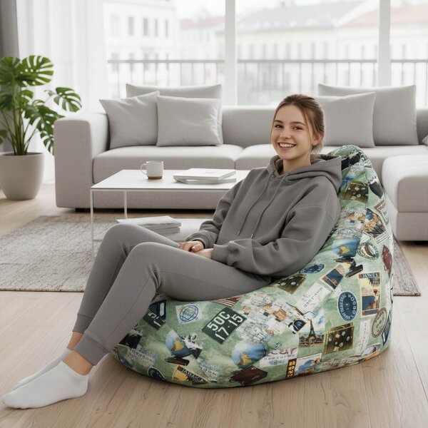 Designový sedací vak Primabag Glamour design travel
