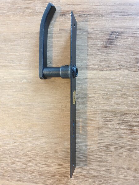 GALBUSERA Kovaná klika ke dveřím model 1815 - PZ, M, 92 mm, antická černá
