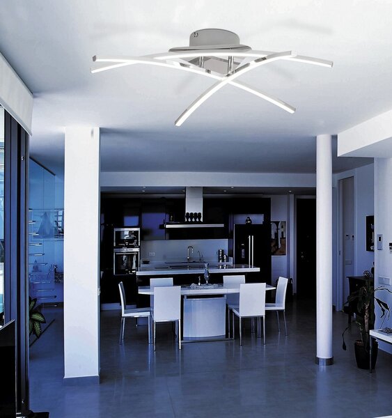 Rabalux 2504 LED přisazené stropní svítidlo Alexis 1x21W | 1500lm | 4000K - chrom