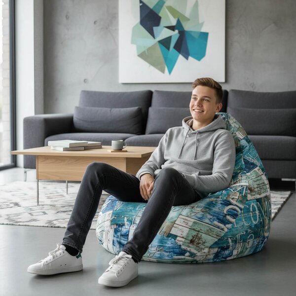 Designový sedací vak Primabag Glamour design hampton