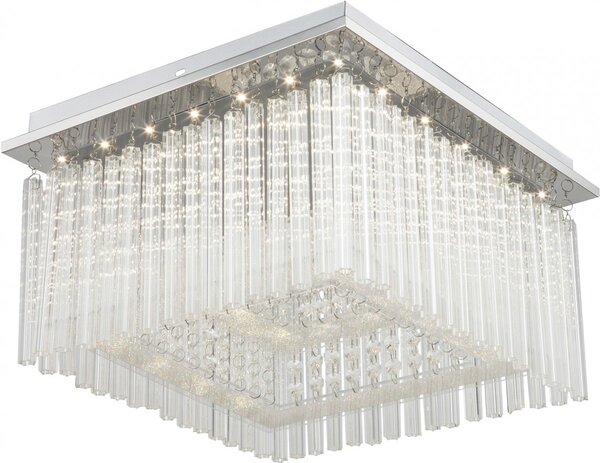 Rabalux 2448 LED stropní svítidlo Danielle 1x21W | 1750lm | 4000K - chrom, křišťál