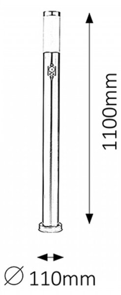 Rabalux 8268 Inox torch