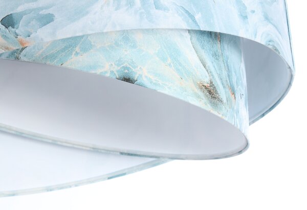 BPS koncept Závěsné svítidlo GALAXY imitace obkladu, 1xE27, ø 50 cm Barva: Béžová-stříbrná