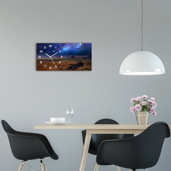 Skleněné hodiny na stěnu Hvězdná noc pl_zsp_60x30_f_112390807