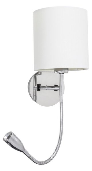 Rabalux 6529 LED nástěnné svítidlo Larkin E27 1x40W+3W | E27 | 205lm | 2800K - bílá