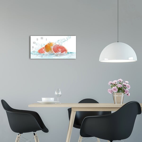 Moderní skleněné hodiny na stěnu Grejpfruty pl_zsp_60x30_f_113852536