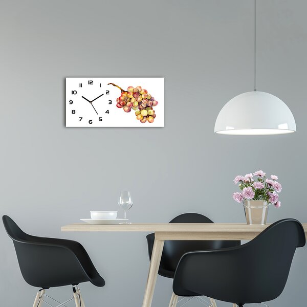 Skleněné hodiny na stěnu tiché Hrst hroznů pl_zsp_60x30_f_116479992