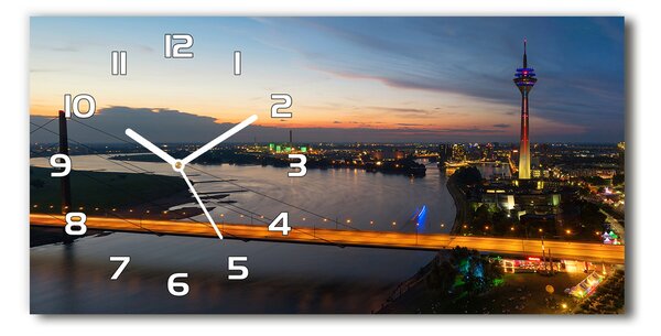 Skleněné hodiny na stěnu Dusseldorf Německo pl_zsp_60x30_f_119261397