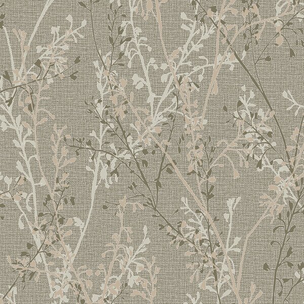 Vliesová tapeta na zeď, hnědo-béžová, větvičky, 128042, Refine, Graham Brown Boutique