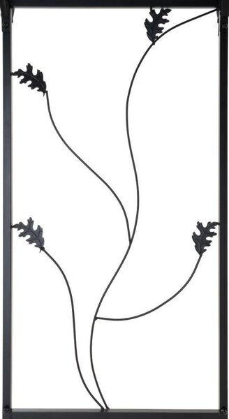Zahradní oblouk na popínavé rostliny černý 220 x 198 x 70 cm