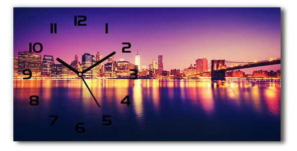 Skleněné hodiny na stěnu Manhattan New York pl_zsp_60x30_f_120757721
