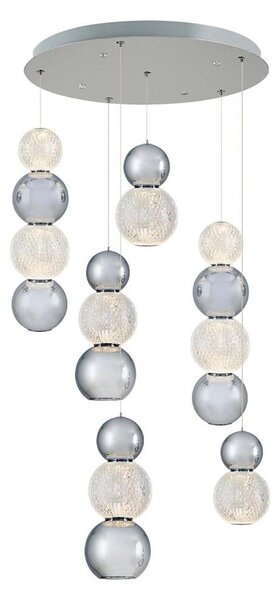 LED Lustr na lanku CREMONA LED/34W/230V 3000K matný chrom