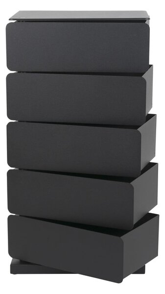 Černá kovová komoda 37x72x26 cm Joey – Spinder Design