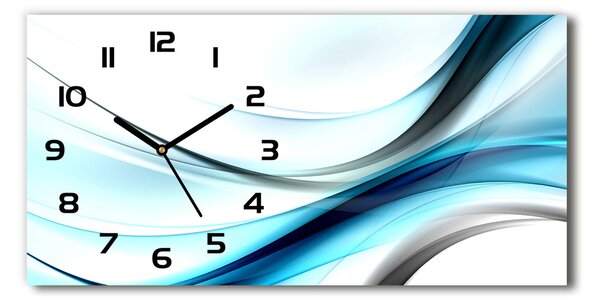 Skleněné hodiny na stěnu Abstrakce vlny pl_zsp_60x30_f_122967418
