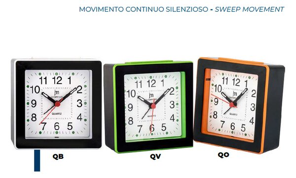 Lowell Italy Designový budík 7061QB Lowell 10cm