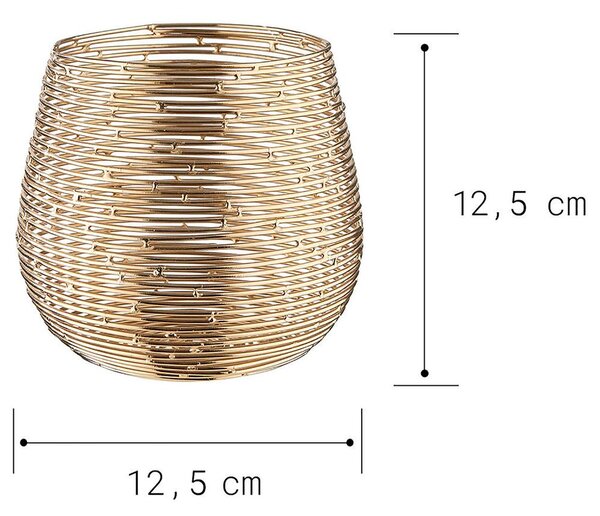 TWINE LIGHT Svícen na čajovou svíčku 12,5 cm