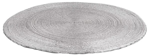 SHINE ON Prostírání s perlami 35 cm - stříbrná