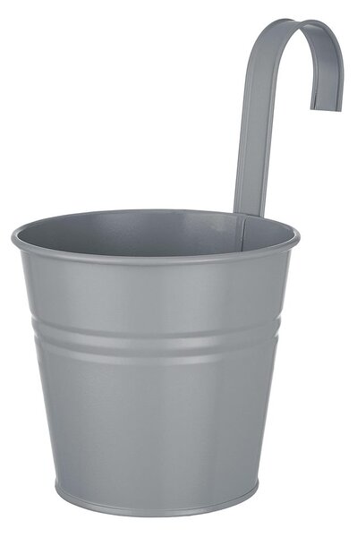 ZINC Květináč na zavěšení 16 cm - šedá