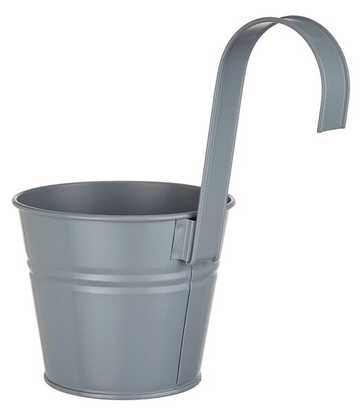 ZINC Květináč na zavěšení 13 cm - šedá