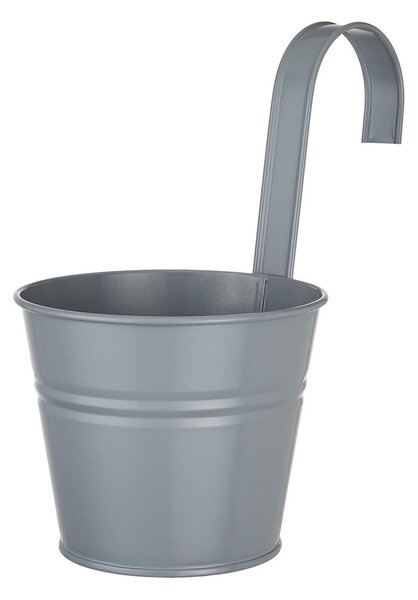 ZINC Květináč na zavěšení 13 cm - šedá