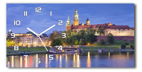 Skleněné hodiny na stěnu tiché Krakov Polsko pl_zsp_60x30_f_130529875