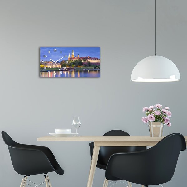 Skleněné hodiny na stěnu tiché Krakov Polsko pl_zsp_60x30_f_130529875