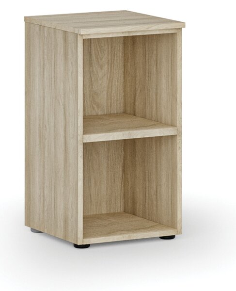 Kancelářský regál PRIMO WOOD, 400 x 420 x 740 mm, dub přírodní