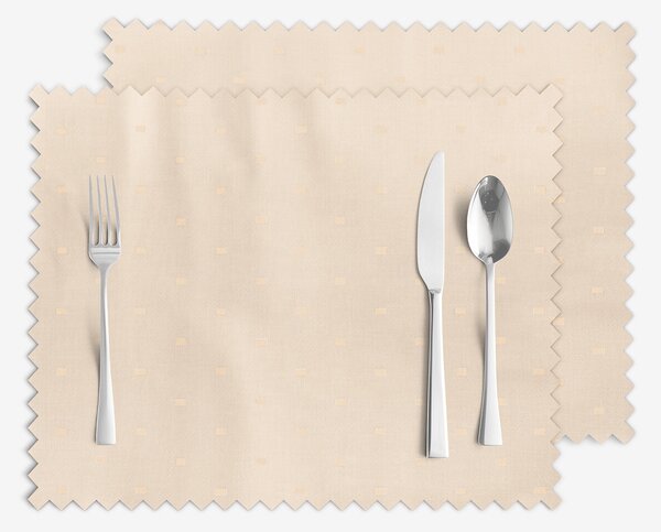 Goldea sváteční prostírání na stůl teflonové - šampaň s lesklými obdélníčky - sada 2ks 30 x 40 cm