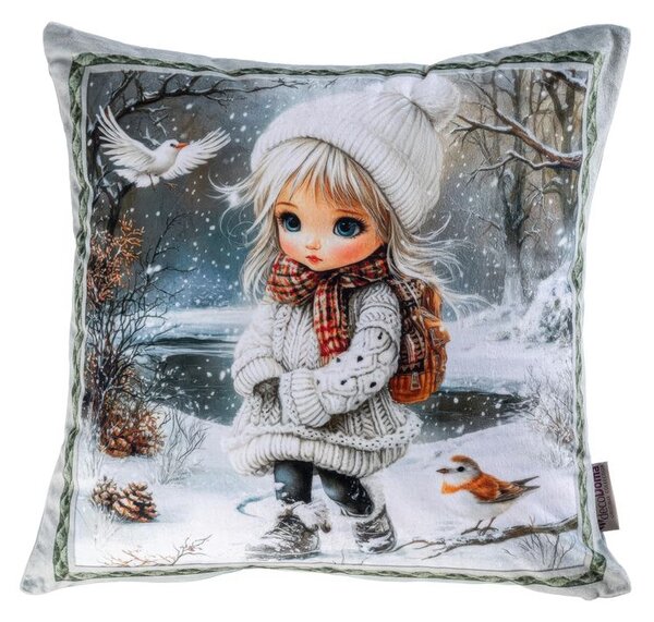 Sada 3 ks povlaků na polštářky WINTER GIRLS 45 x 45 cm