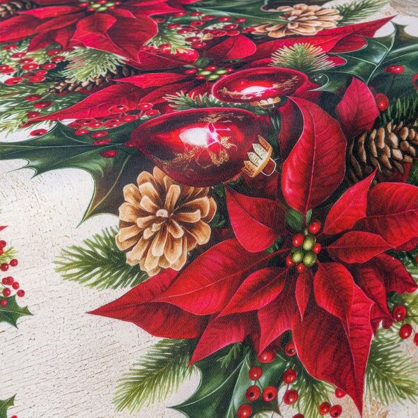 Středový ubrus s teflonovou úpravou CHRISTMAS STAR 85 x 85 cm