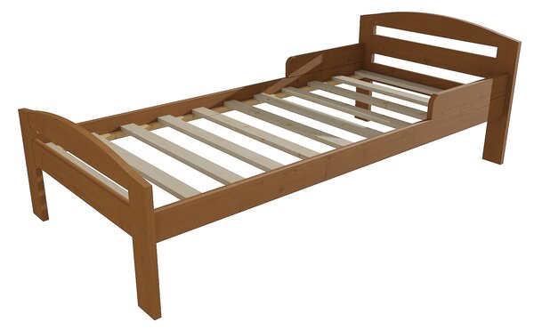 Vomaks Dětská postel M 011 NEW* se zábranou Rozměr: 70 x 160 cm, Povrchová úprava: moření dub