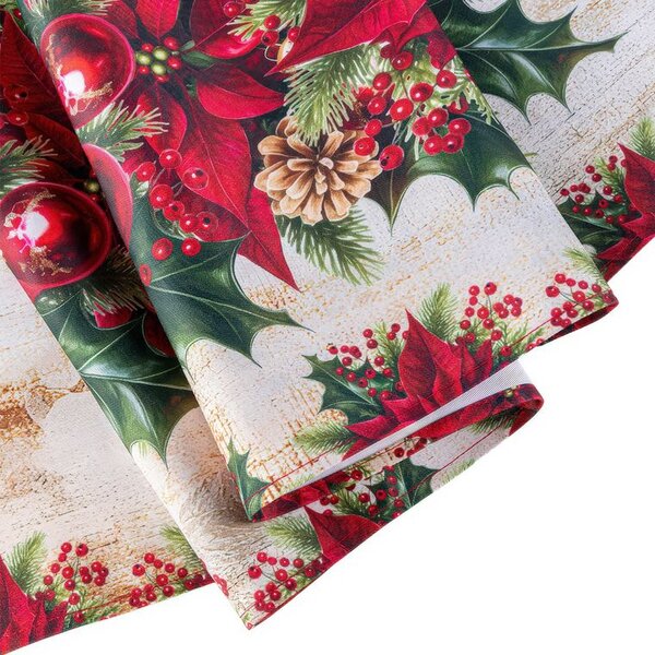 Sada 4 ks prostírání a stolního běhounu s teflonovou úpravou CHRISTMAS STAR