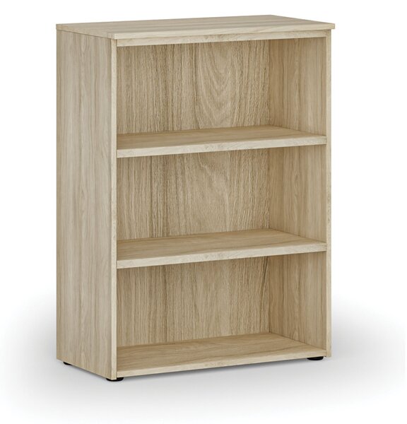 Kancelářský regál PRIMO WOOD, 800 x 420 x 1087 mm, dub přírodní