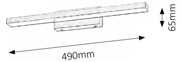Rabalux 5721 LED koupelnové svítidlo nad zrcadlo John 1x12W | 1080lm | 4000K | IP44 - bronz